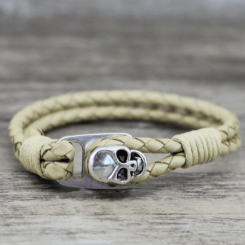 Skull Leather Bracelet