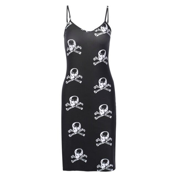 Skull Black Dress