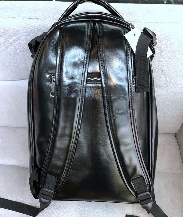 Unisex Leather Skull Backpack
