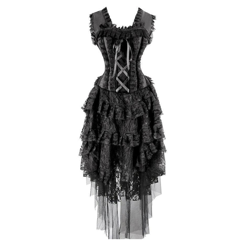 Gothic Corset Dress Black Dress – Real Darkness