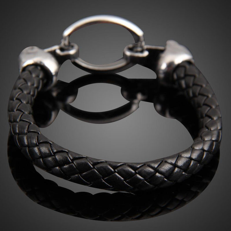 Rhinestone Skull Bracelet