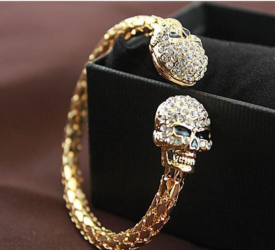 Crystal Skull Bracelet